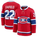 Cole Caufield Montreal Canadiens Home Premium Jersey - Rouge