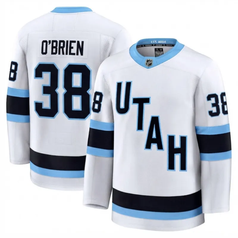 Liam O’Brien Herren-Trikot „Utah Mammoth White Away“ Premium Player
