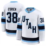 Liam O'Brien Herren-Trikot „Utah Mammoth White“ (Auswärtstrikot) der Premium-Spieler-Serie