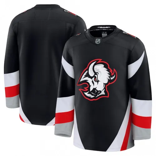 Camisola em branco premium alternativa preta dos Buffalo Sabres para homem