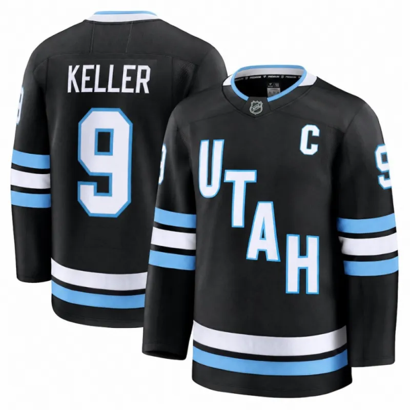 Clayton Keller Men’s Utah Mammoth Black Home Premium Jersey