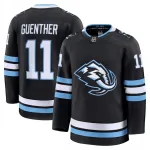 Camiseta Premium de local de Dylan Guenther, de los Utah Mammoth, en color negro, para hombre