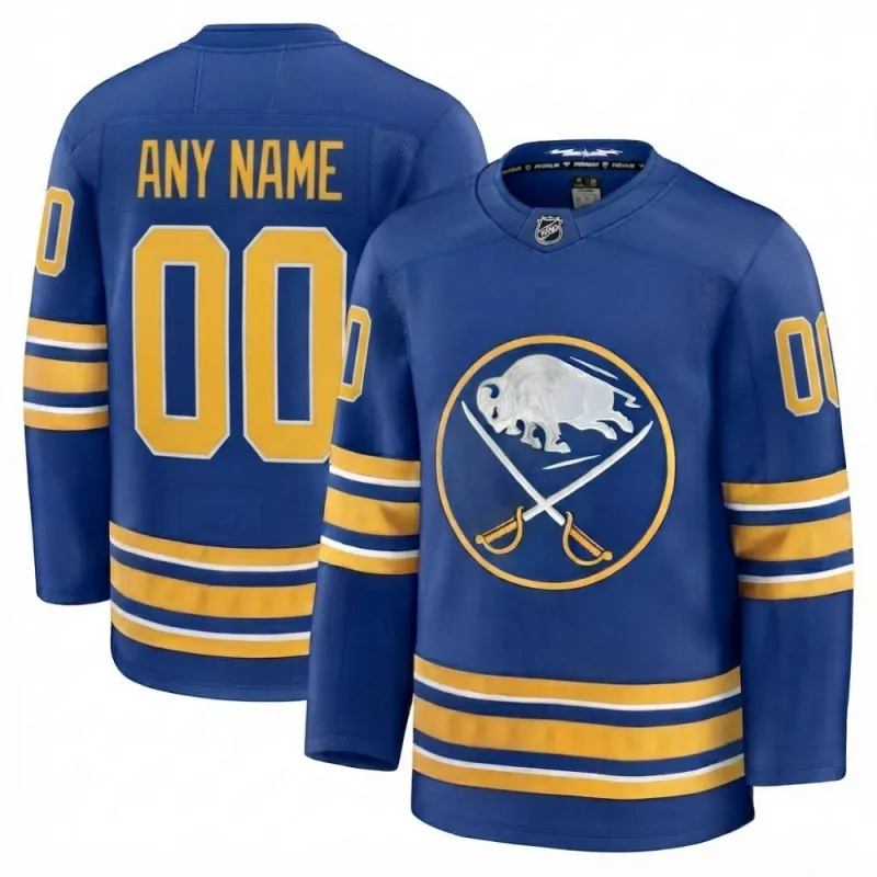 Men’s Buffalo Sabres Royal Home Premium Custom Jersey