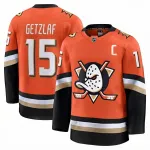 Maillot Premium orange domicile de Ryan Getzlaf (Anaheim Ducks) pour homme