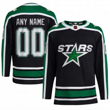 Dallas Stars Black Reverse Retro 2.0 Authentic Player Custom Jersey