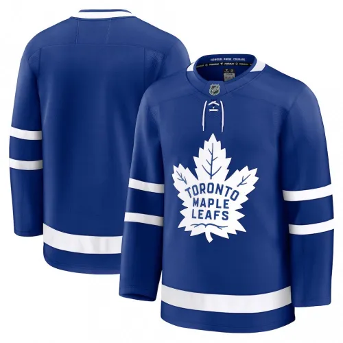 Blaues Premium-Trikot der Toronto Maple Leafs für Herren (Heimtrikot, ohne Aufdruck)