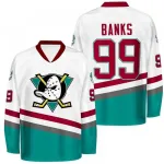 Adam Banks Men's Anaheim Ducks 1996/97 Retro White Jersey