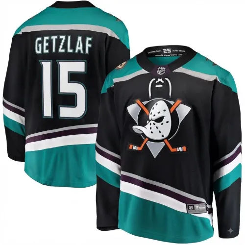 Ryan Getzlaf Men's Anaheim Ducks Black Alternate Breakaway Jersey