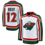 Maillot Premium blanc « 25e anniversaire » de Matt Boldy (Minnesota Wild)