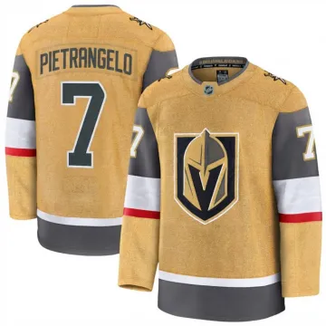 Alex Pietrangelo Men's Vegas Golden Knights Gold Home Premium Jersey