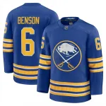 Zach Benson Buffalo Sabres Royal Home Premium-shirt voor heren
