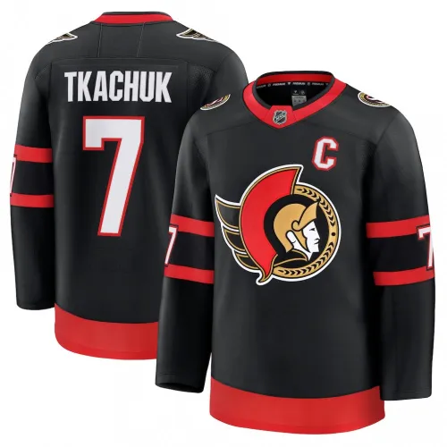 Brady Tkachuk Ottawa Senators zwart thuisshirt voor heren (Premium)