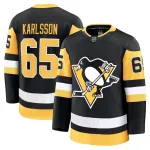 Erik Karlsson – Zwart Premium-thuisshirt voor heren van de Pittsburgh Penguins