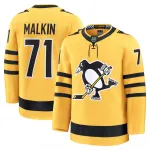 Evgeni Malkin Men's Pittsburgh Penguins Gold Alternate Premium Jersey