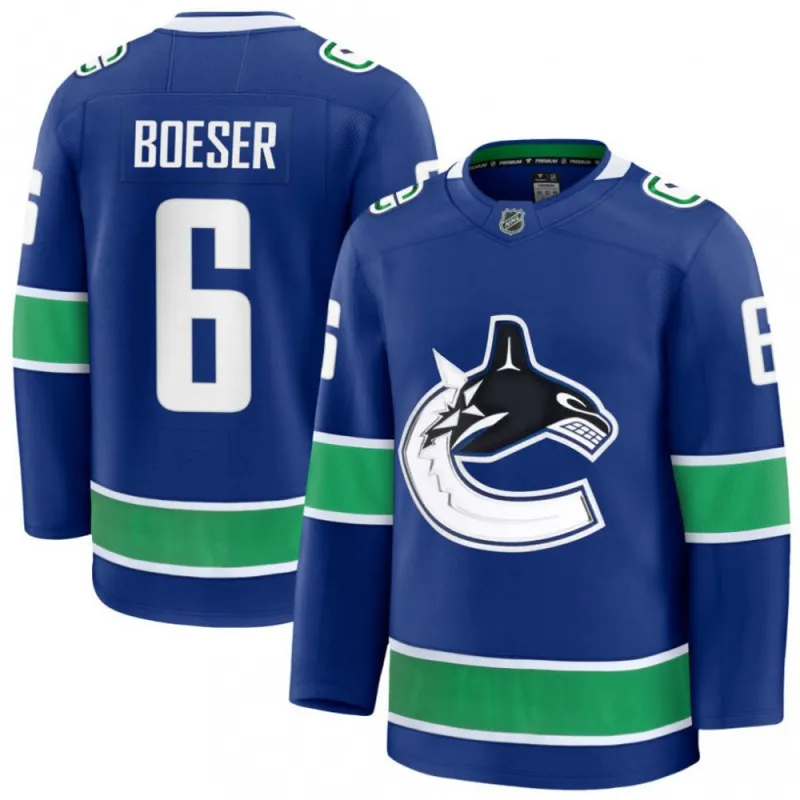 Brock Boeser Men’s Vancouver Canucks Blue Home Premium Jersey