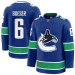 Maillot Premium bleu domicile de Brock Boeser (Canucks de Vancouver) pour homme
