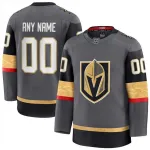 Men's Vegas Golden Knights Gray Alternate Premium Custom Jersey