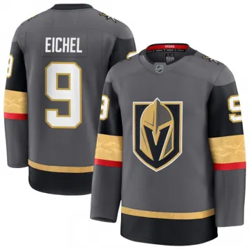 Jack Eichel Herren-Trikot der Vegas Golden Knights, grau, Alternate, Premium-Ausführung