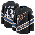 Camiseta Premium Tom Wilson Washington Capitals Alternate 50th Anniversary - Negra