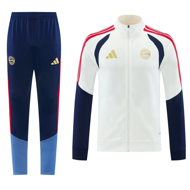 26/27 Bayern Munich Jacket Tracksuit White