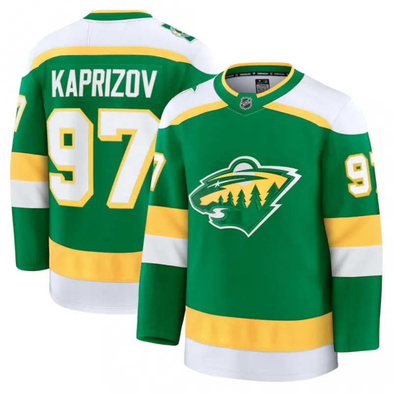 Kirill Kaprizov Men’s Minnesota Wild Green Alternate Premium Jersey