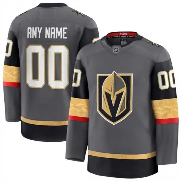Camisa personalizada premium alternativa cinzenta dos Vegas Golden Knights para homem