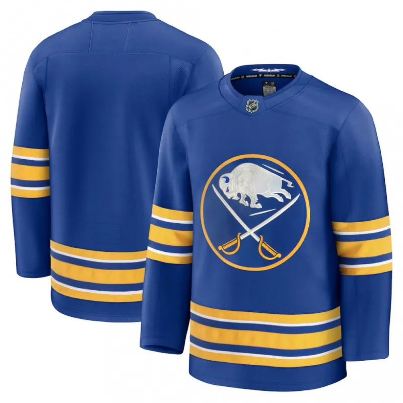 Maillot blanc haut de gamme « Royal Home » des Buffalo Sabres pour homme