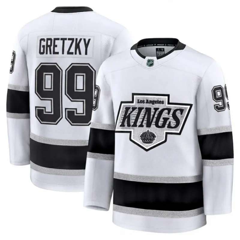Wayne Gretzky Men’s Los Angeles Kings White Away Premium Jersey