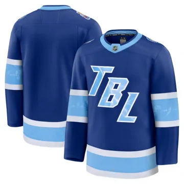 Maglia da uomo Tampa Bay Lightning blu 2026 NHL Stadium Series Premium senza stampa