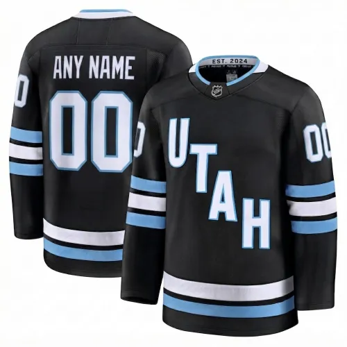 Utah Mammoth Herren schwarzes Premium Trikot nach Maß