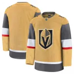 Camisola em branco premium para homem dos Vegas Golden Knights, cor dourada (jogo em casa)