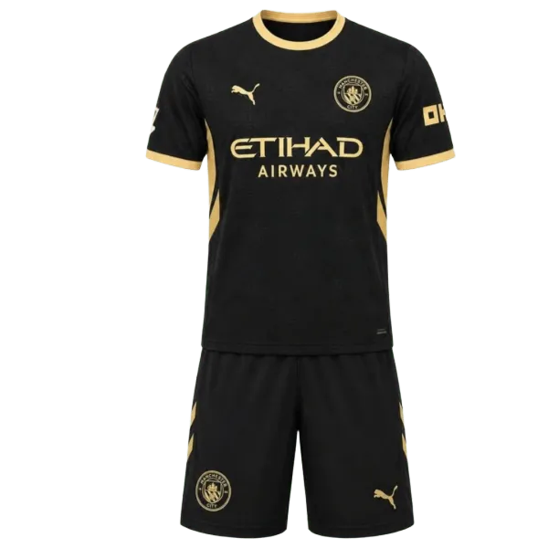 26/27 Manchester City Away Kids Kit - A-Grade Quality Detail View