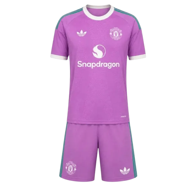 26/27 Manchester United Goalkeeper Kids Kit - A-Grade Quality Detail View