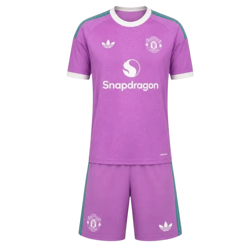 26/27 Manchester United Goalkeeper Kids Kit