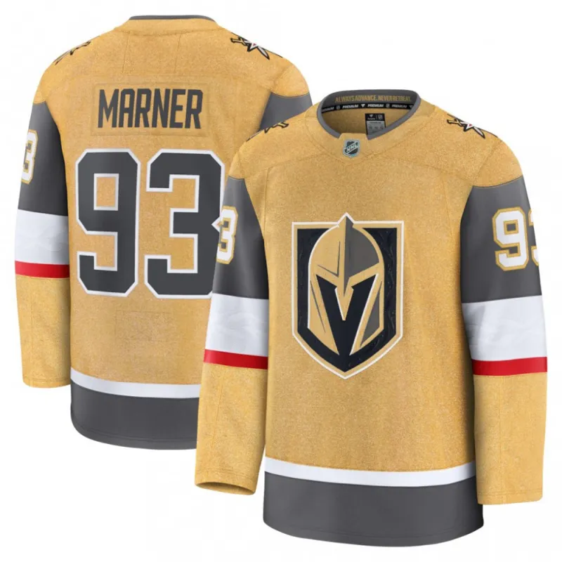 Mitch Marner Men’s Vegas Golden Knights Gold Home Premium Jersey