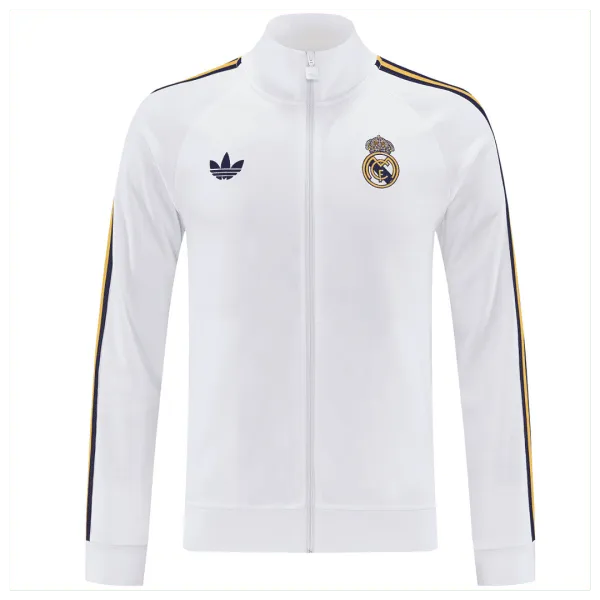 26/27 Real Madrid White Jacket - A-Grade Quality Detail View