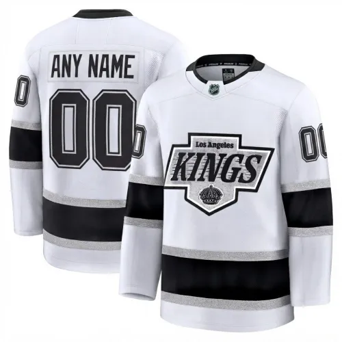 Weißes Premium-Trikot für Herren der Los Angeles Kings (Auswärts), individuell gestaltbar