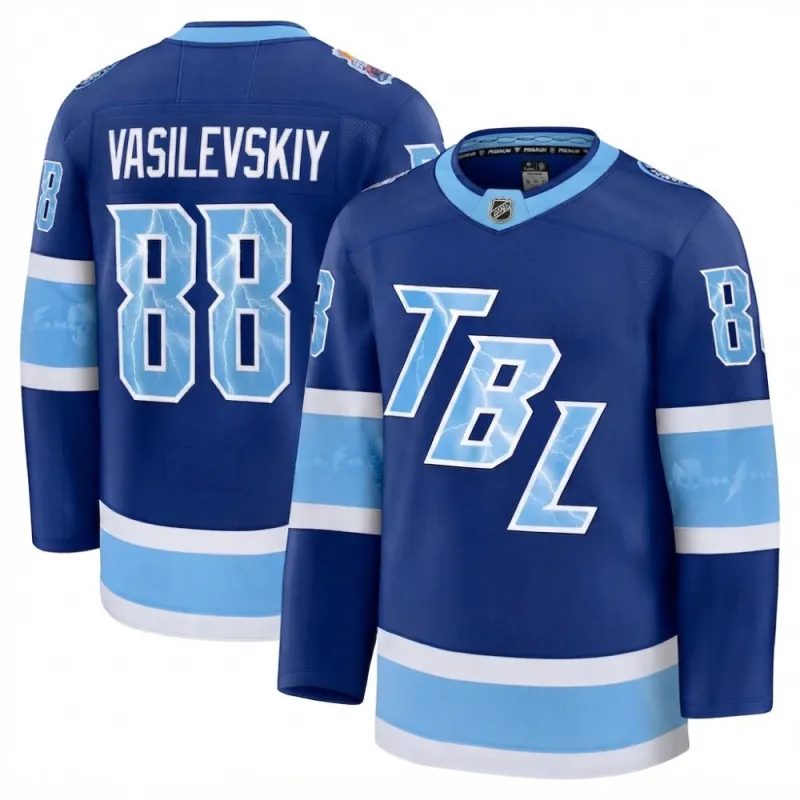 Andrei Vasilevskiy Men’s Tampa Bay Lightning Blue 2026 NHL Stadium Series Premium Jersey
