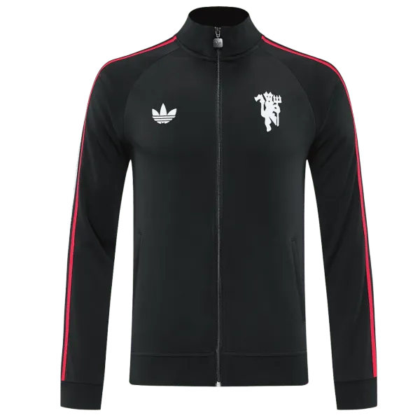 26/27 Manchester United Black Jacket - A-Grade Quality Detail View