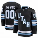 Men's Utah Mammoth Black Home Premium Custom Jersey