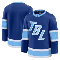 Men's Tampa Bay Lightning Blue 2026 NHL Stadium Series Premium Blank Jersey - product photo Men's Tampa Bay Lightning Blue 2026 NHL Stadium Series Premium Blank Jersey
