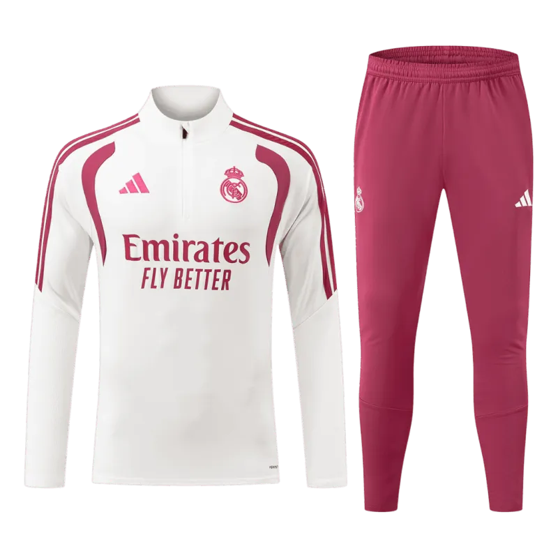 26/27 Real Madrid Kids Tracksuit White