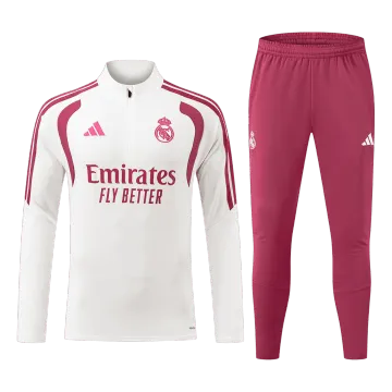 26/27 Real Madrid Kids Tracksuit White