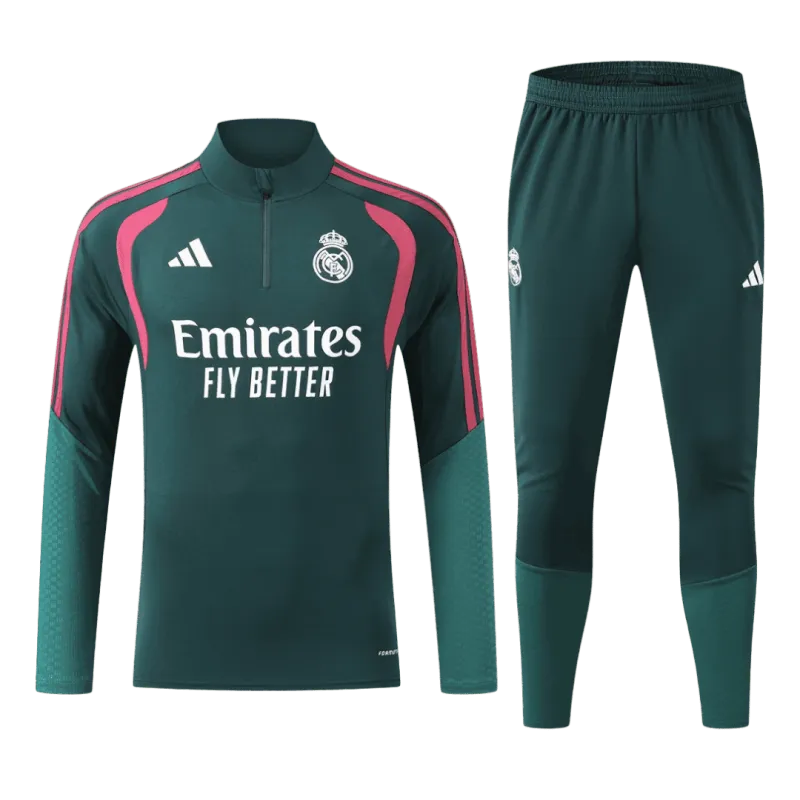 26/27 Real Madrid Kids Tracksuit Green