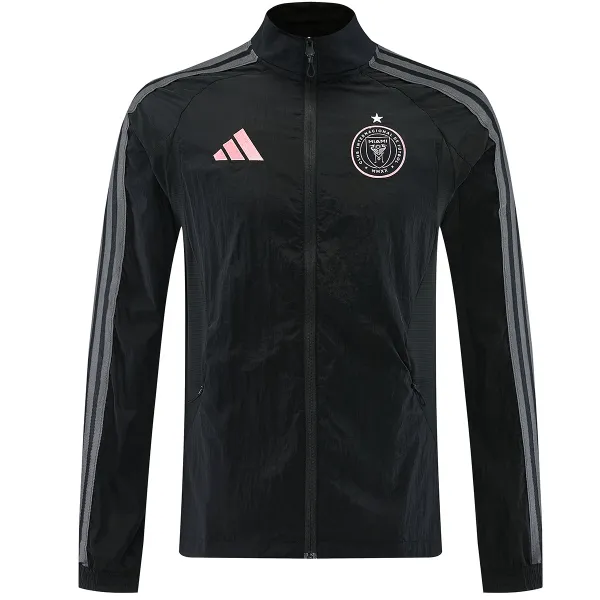 26/27 Inter Miami CF Windbreaker Jacket Black - A-Grade Quality Detail View