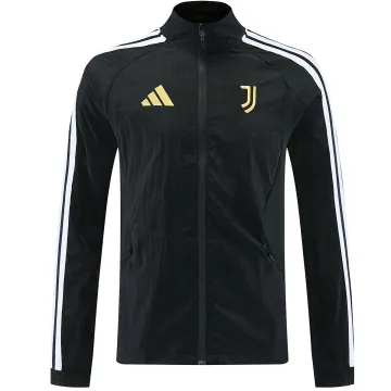 26/27 Juventus Windbreaker Jacket Black