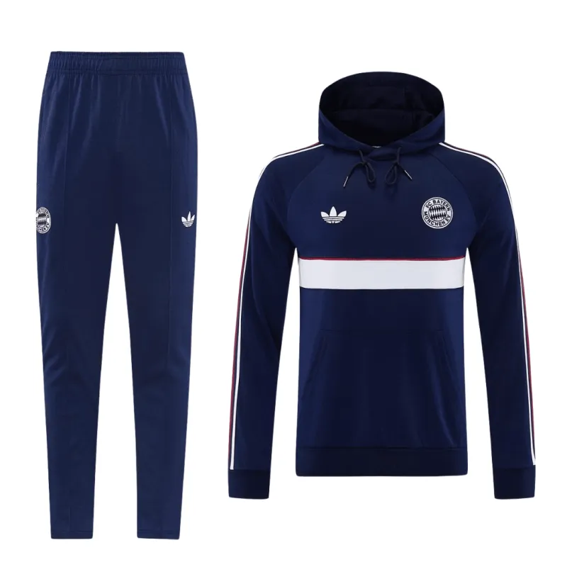 26/27 Bayern Munich Jacket Tracksuit Dark Blue