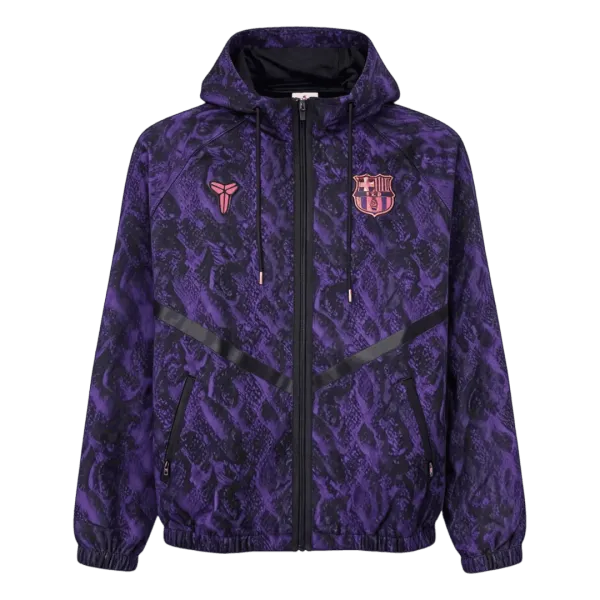 26/27 Barcelona Purple Hoodie - A-Grade Quality Detail View