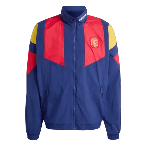 2026 Spain Windbreaker Jacket Navy - A-Grade Quality Detail View