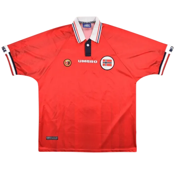 1998/99 Norway Home Retro Jersey - A-Grade Quality Detail View